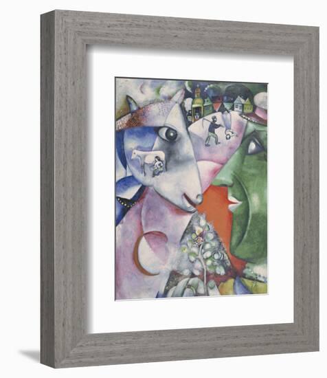 I and the Village, 1911-Marc Chagall-Framed Art Print