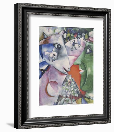 I and the Village, 1911-Marc Chagall-Framed Art Print