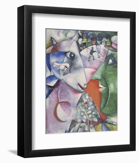 I and the Village, 1911-Marc Chagall-Framed Art Print