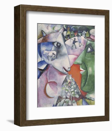 I and the Village, 1911-Marc Chagall-Framed Art Print