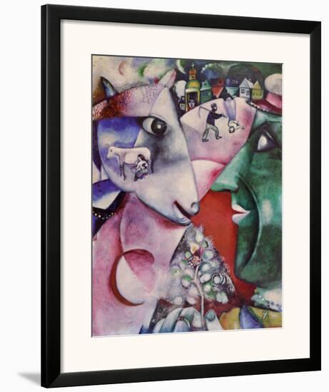 I and the Village-Marc Chagall-Framed Art Print