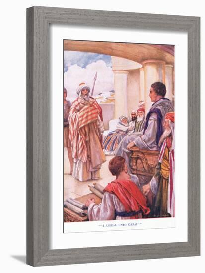 "I Appeal Unto Caesar"-Arthur A. Dixon-Framed Giclee Print