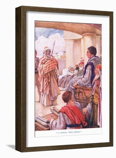 "I Appeal Unto Caesar"-Arthur A. Dixon-Framed Giclee Print