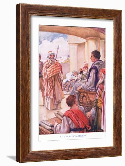 "I Appeal Unto Caesar"-Arthur A. Dixon-Framed Giclee Print