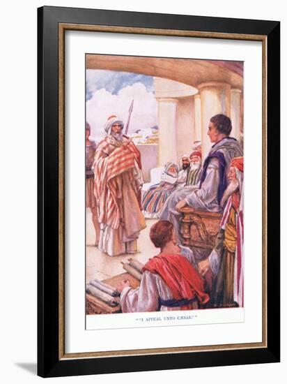 "I Appeal Unto Caesar"-Arthur A. Dixon-Framed Giclee Print