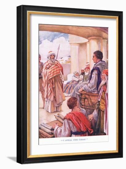 "I Appeal Unto Caesar"-Arthur A. Dixon-Framed Giclee Print