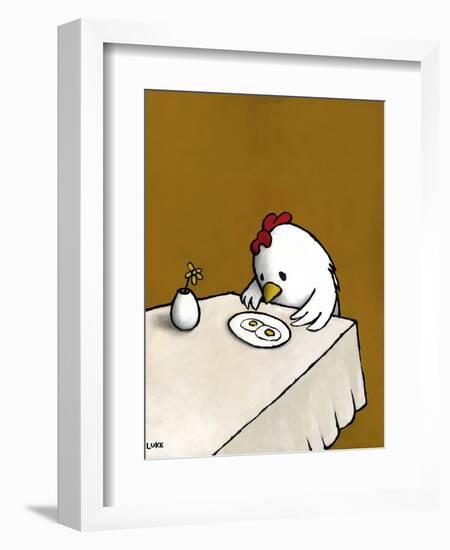 I Asked for Scrambled-Luke Chueh-Framed Art Print