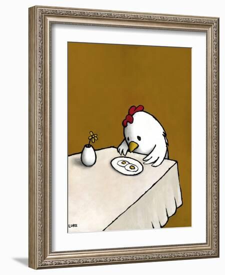 I Asked for Scrambled-Luke Chueh-Framed Art Print