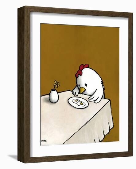 I Asked for Scrambled-Luke Chueh-Framed Art Print