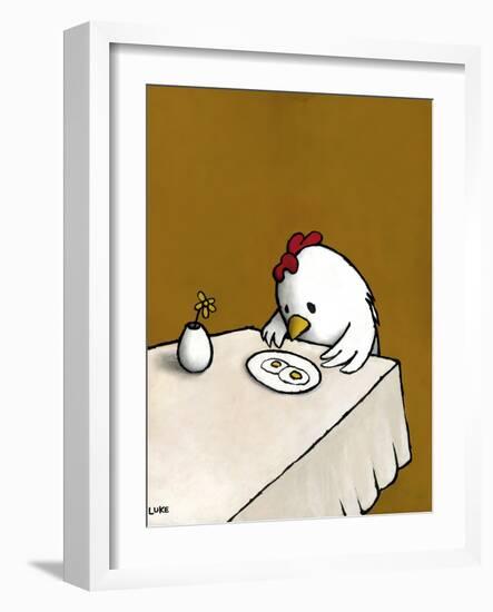 I Asked for Scrambled-Luke Chueh-Framed Art Print