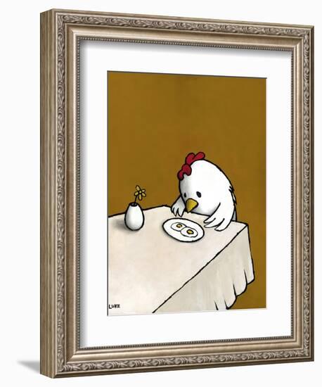 I Asked for Scrambled-Luke Chueh-Framed Premium Giclee Print