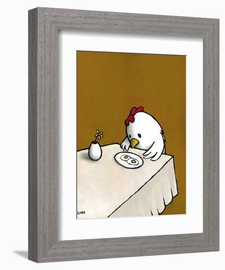 I Asked for Scrambled-Luke Chueh-Framed Premium Giclee Print