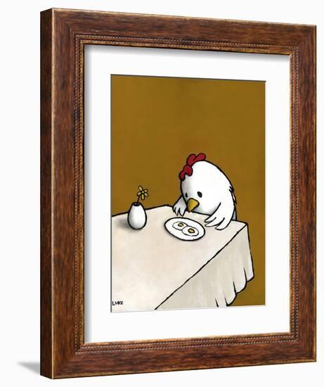 I Asked for Scrambled-Luke Chueh-Framed Premium Giclee Print