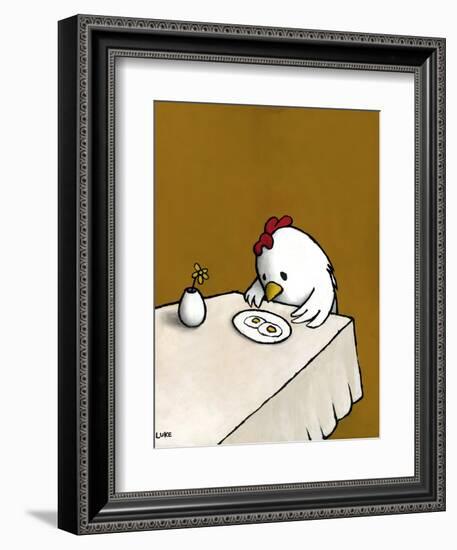 I Asked for Scrambled-Luke Chueh-Framed Premium Giclee Print