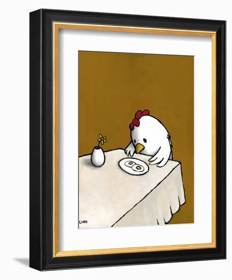 I Asked for Scrambled-Luke Chueh-Framed Premium Giclee Print