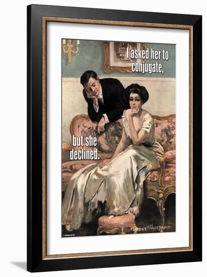 I Asked Her To Conjugate-Paris Pierce-Framed Art Print