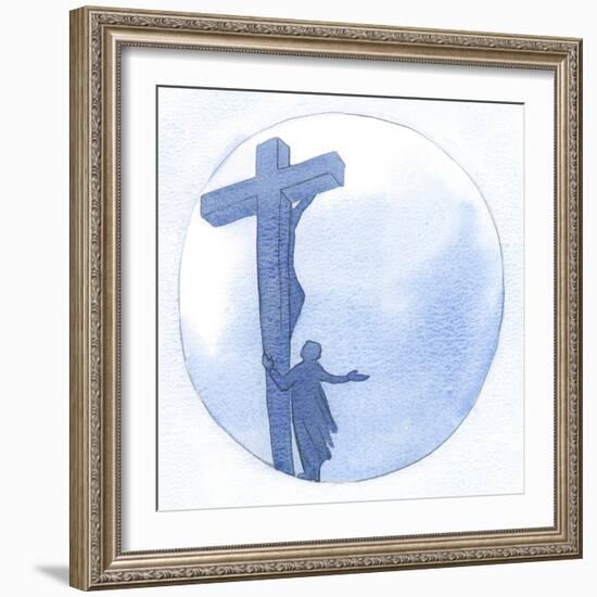 I Asked Him to Accept My Offering, and to Strengthen Me, 2000 (W/C on Paper)-Elizabeth Wang-Framed Giclee Print