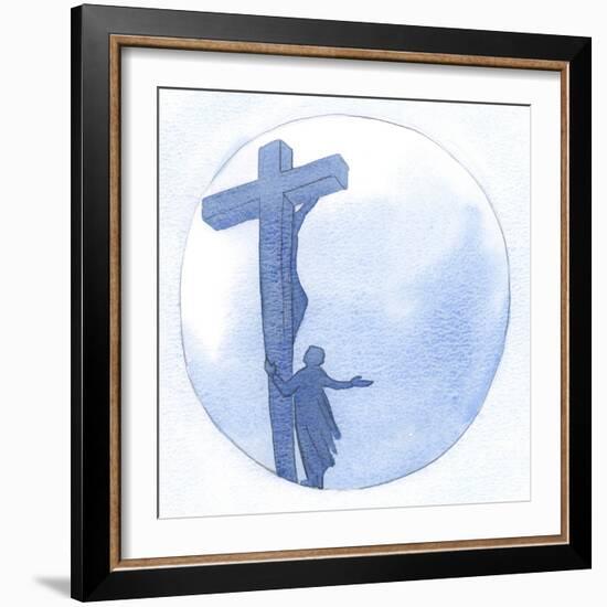 I Asked Him to Accept My Offering, and to Strengthen Me, 2000 (W/C on Paper)-Elizabeth Wang-Framed Giclee Print