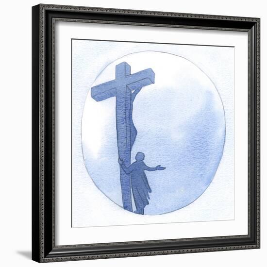 I Asked Him to Accept My Offering, and to Strengthen Me, 2000 (W/C on Paper)-Elizabeth Wang-Framed Giclee Print