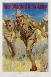 Men Wanted for the Army Recruitment Poster-I.B. Hazelton-Framed Premier Image Canvas