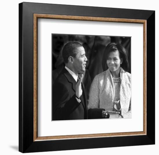 I, Barack Hussein Obama...-Celebrity Photography-Framed Art Print