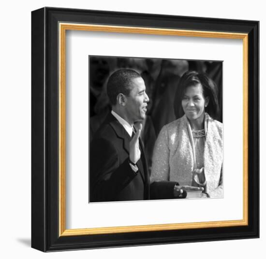 I, Barack Hussein Obama...-Celebrity Photography-Framed Art Print