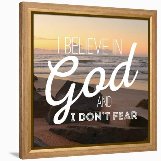 I Believe in God-Gail Peck-Framed Stretched Canvas