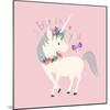 I Believe in You Unicorn-Heather Rosas-Mounted Art Print