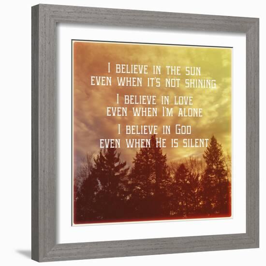 I Believe Main-Vintage Skies-Framed Giclee Print