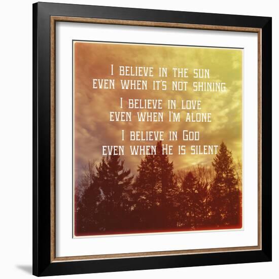 I Believe Main-Vintage Skies-Framed Giclee Print