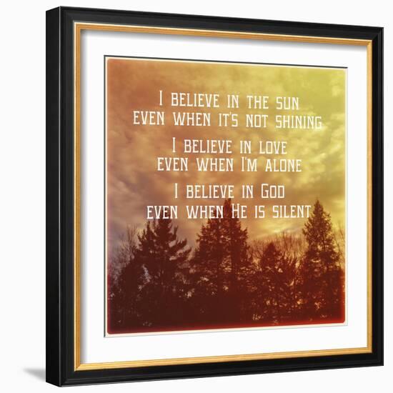 I Believe Main-Vintage Skies-Framed Giclee Print