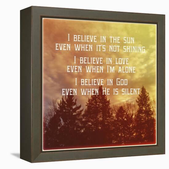 I Believe Main-Vintage Skies-Framed Premier Image Canvas