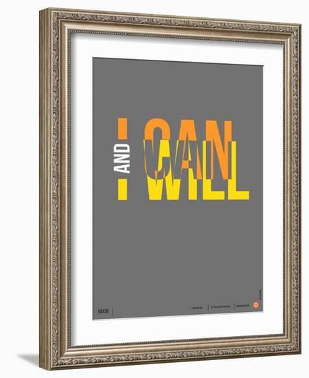 I Can and I Will Poster-NaxArt-Framed Art Print