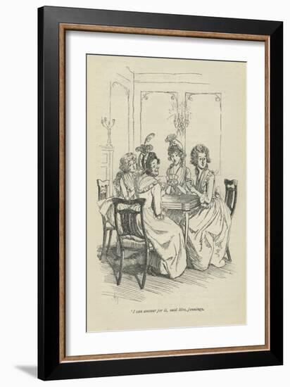 I can answer for it, said Mrs Jennings, 1896-Hugh Thomson-Framed Giclee Print