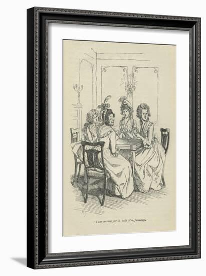 I can answer for it, said Mrs Jennings, 1896-Hugh Thomson-Framed Giclee Print