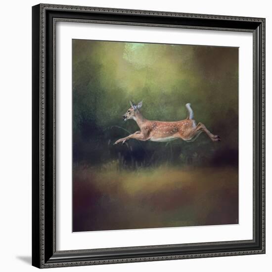 I Can Fly White Tailed Fawn-Jai Johnson-Framed Giclee Print