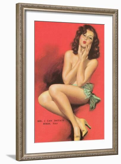 I Can Imitate Birds Too-null-Framed Art Print