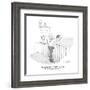 "I couldn't disagree with you more.  I think yours is greener." - New Yorker Cartoon-Dana Fradon-Framed Premium Giclee Print