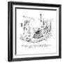 "I'd just like to know what in hell is happening, that's all!  I'd like to?" - New Yorker Cartoon-George Booth-Framed Premium Giclee Print