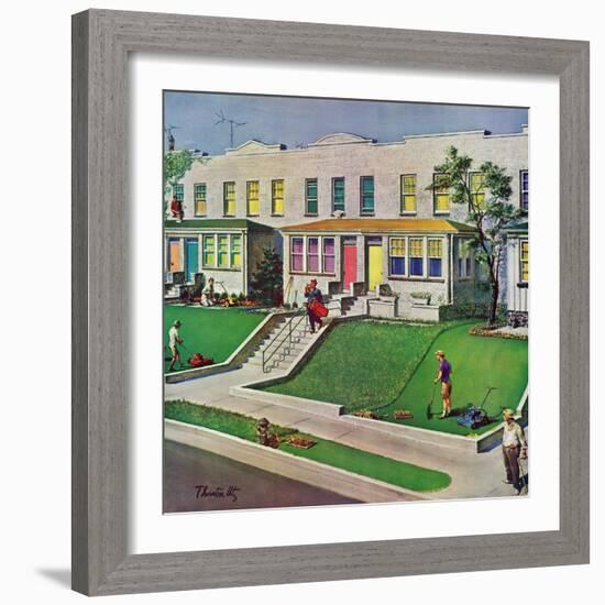 "I'd Rather Be Golfing," May 20, 1961-Thornton Utz-Framed Giclee Print