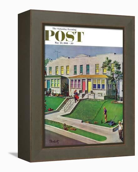 "I'd Rather Be Golfing," Saturday Evening Post Cover, May 20, 1961-Thornton Utz-Framed Premier Image Canvas