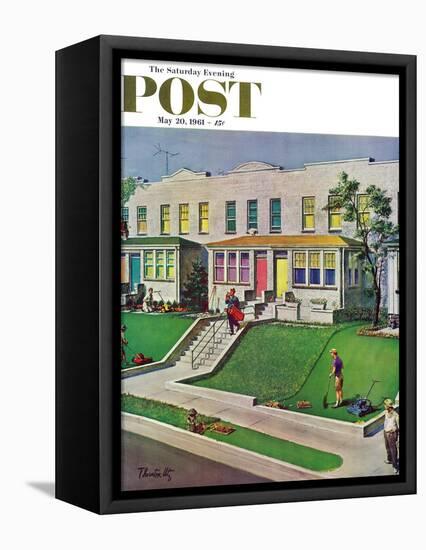 "I'd Rather Be Golfing," Saturday Evening Post Cover, May 20, 1961-Thornton Utz-Framed Premier Image Canvas