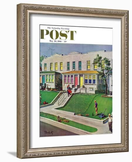 "I'd Rather Be Golfing," Saturday Evening Post Cover, May 20, 1961-Thornton Utz-Framed Giclee Print