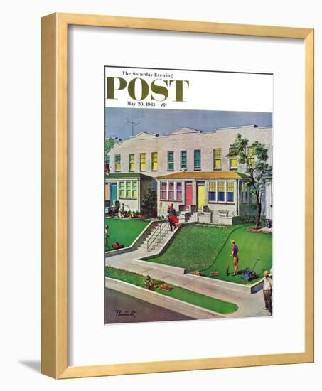 "I'd Rather Be Golfing," Saturday Evening Post Cover, May 20, 1961-Thornton Utz-Framed Giclee Print