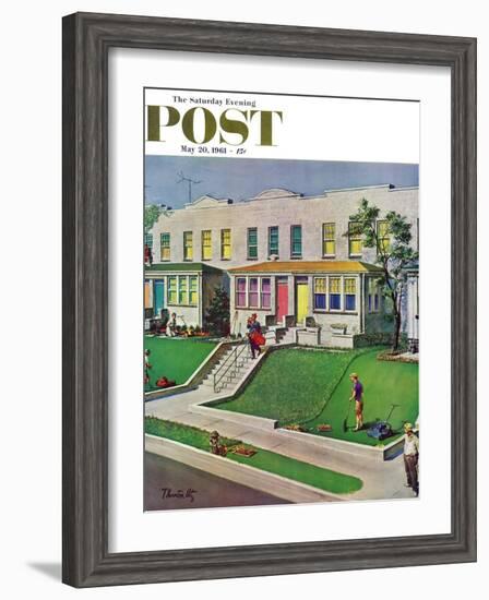 "I'd Rather Be Golfing," Saturday Evening Post Cover, May 20, 1961-Thornton Utz-Framed Giclee Print