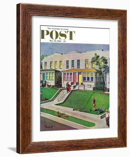 "I'd Rather Be Golfing," Saturday Evening Post Cover, May 20, 1961-Thornton Utz-Framed Giclee Print