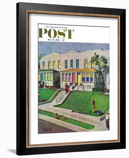 "I'd Rather Be Golfing," Saturday Evening Post Cover, May 20, 1961-Thornton Utz-Framed Giclee Print