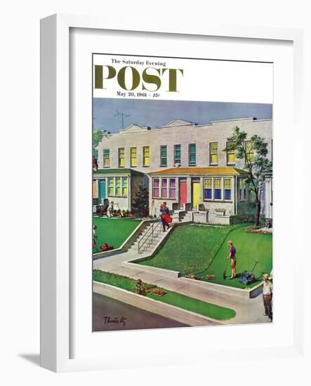 "I'd Rather Be Golfing," Saturday Evening Post Cover, May 20, 1961-Thornton Utz-Framed Giclee Print