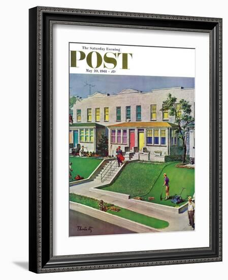 "I'd Rather Be Golfing," Saturday Evening Post Cover, May 20, 1961-Thornton Utz-Framed Giclee Print