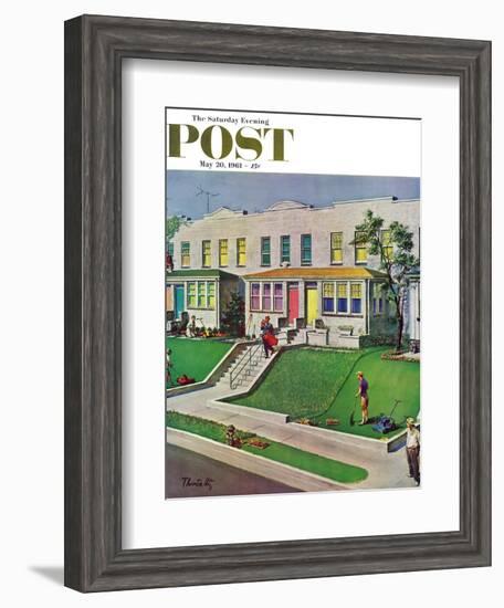 "I'd Rather Be Golfing," Saturday Evening Post Cover, May 20, 1961-Thornton Utz-Framed Giclee Print